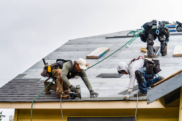 Professional Gutter Installation technician working in Lynndyl, UT